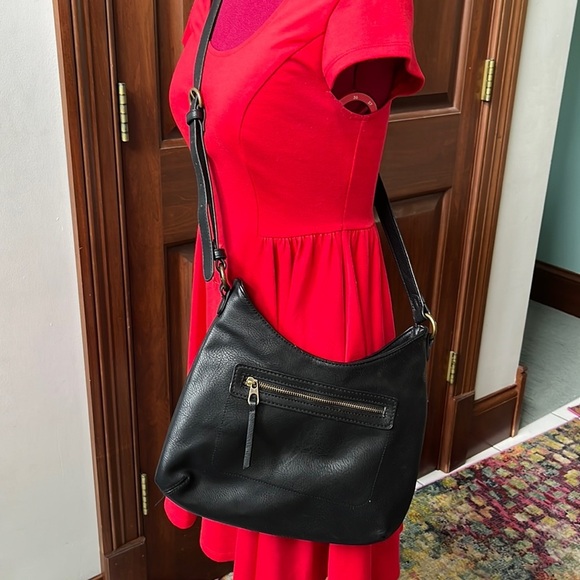 Universal Thread Handbags - Universal thread     Black Crossbody Bag Adjustable strap   13”w x 13”h  EUC